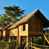 wooden bungalows